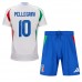 Maillot de foot Italie Lorenzo Pellegrini #10 Extérieur vêtements enfant Europe 2024 Manches Courtes (+ pantalon court)